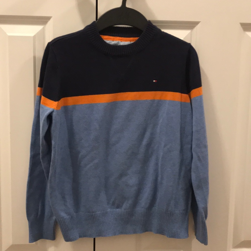 Blue sweater for big boys